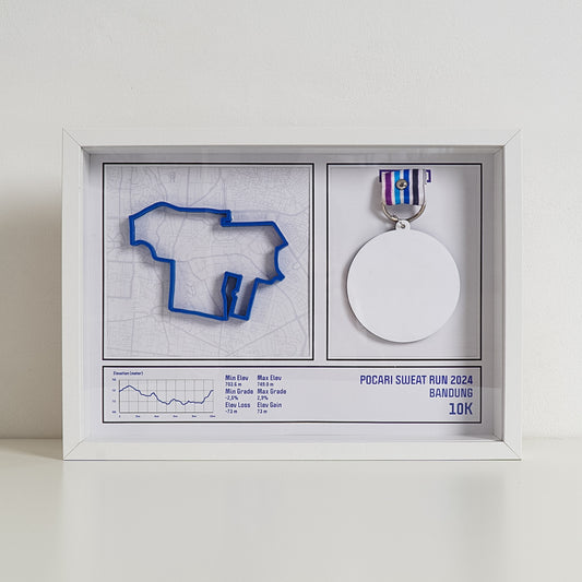 Pocari Sweat Run 10K 2024 Medal Display Frame Kit - Front